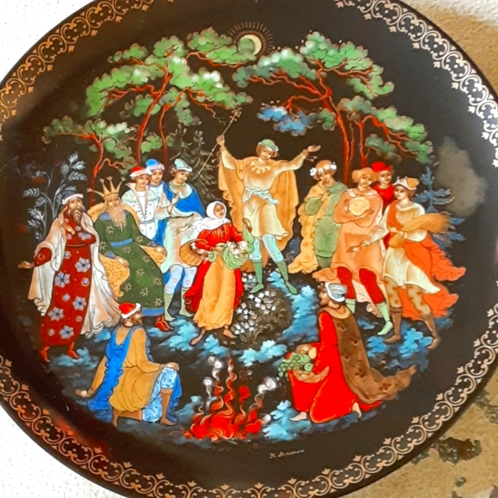 Russian Fairytale Plate...12 Seasons, 1990